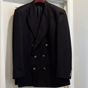 Paul & Shark Navy Double-Breasted Wool Blazer